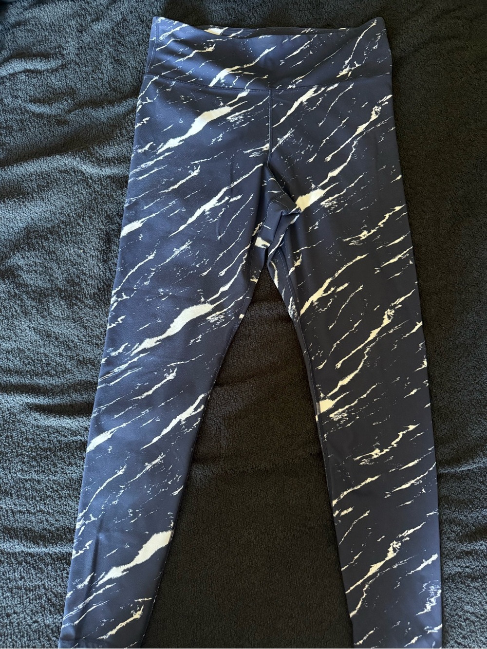 GAP Navy Leggings with White Marble Print